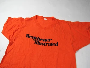 Vtg 1970's Westchester Illustrated NY Defunct Magazine Promo T Shirt Sz XL 70s - Picture 1 of 10