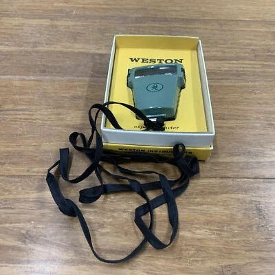 Винтажный экспонометр Weston Instruments DR с ремнем и коробкой без крышки  - Изображение 1 из 4