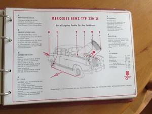 Shell lubrication schedule / maintenance service - Mercedes Benz 220 SE - Ponton - Picture 1 of 2