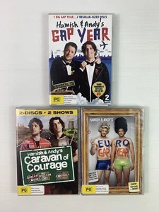 Hamish & Andy's x3 Bundle Euro Caravan Gap Year CULT R4 DVD TV Series - Picture 1 of 3