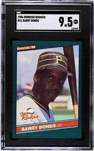 1986 Donruss Rookies The Rookies Barry Bonds RC Pirates SGC 9.5 Newly Graded