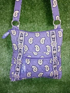 SALE! Vera Bradley "Medium" Purple Tote Bag (Pre-owned) - 6 pockets!! - Picture 1 of 5