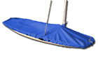 Butterfly Sailboat - Mast Up Flat Cover - Sunbrella Pacific Blue Mooring Cover