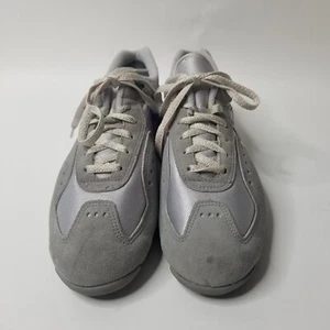 Sneakers vintage Nike anni 70 grigio viola pelle donna ciclismo sc-e taglia 9 COREA - Foto 1 di 14