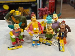 Simpsons Figurine 2005 Greetings Springfield 8 Figure Set Series 2 Nuclear Tags - Picture 1 of 2