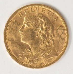 1912-B Switzerland Gold 20 Francs Helvetia DC-6679 - Picture 1 of 2