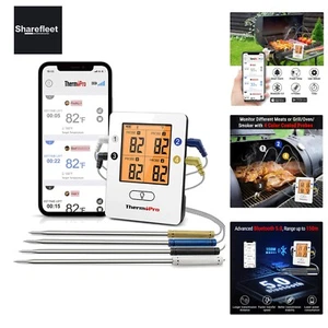Bluetooth 5.0 Digital Bratenthermometer Grillthermometer Funk Fleischthermome... - Bild 1 von 9