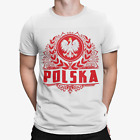 Poland Badge  Retro T-Shirt Euros European Tournament Soccer Polska Football  