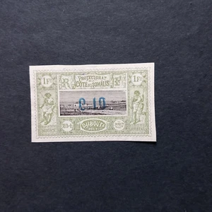 COLONIE FRANCESI - COTE SOMALIS 1902/ VEDUTA GIBUTI - 0,10 SU 1 FR. S/GOMMA - Imagen 1 de 2