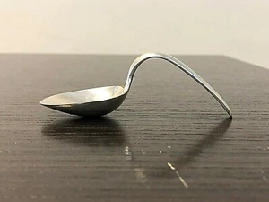 Vintage Silverplate Curved Baby Spoon Monogrammed SRN - Picture 1 of 7