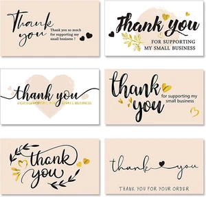 120 Pieces Thank You for Supporting My Small Business Cards Mini Thank You Cards - Picture 1 of 12