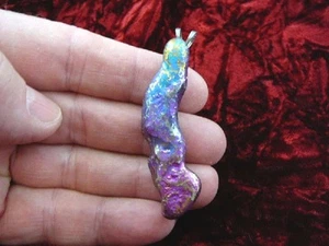 TP-155 WEIRD RARE TITANIUM Polymorph purple blue yellow Rainbow PENDANT Jewelry  - Picture 1 of 2