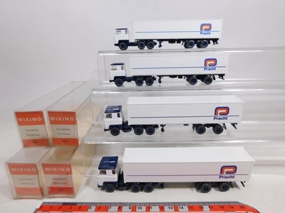 4X Wiking H0 1:87 520 Contenitore Rimorchio/SZ Scania Pracht Mint Box #CY891-0,5 - Immagine 1 di 4