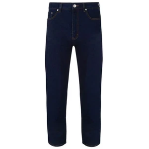 Kam Men's Regular Fit Stretch Jeans in Indigo  62 to 70  in 70 - Picture 1 of 18