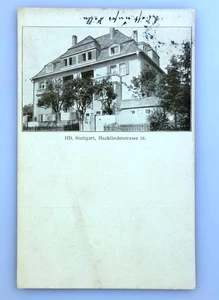 AK STUTTGART Hackländerstrasse 28 1912 - Bild 1 von 2