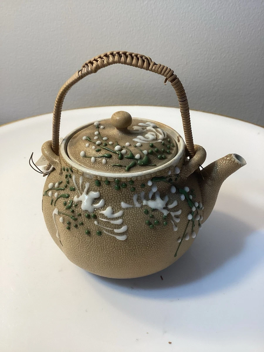 橙色古董日本茶壶| eBay