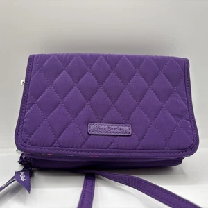Vera Bradley RFID 3-in-1 Crossbody Bag Shoulder Bag 24377-645 Quilted Elderberry - Picture 1 of 10