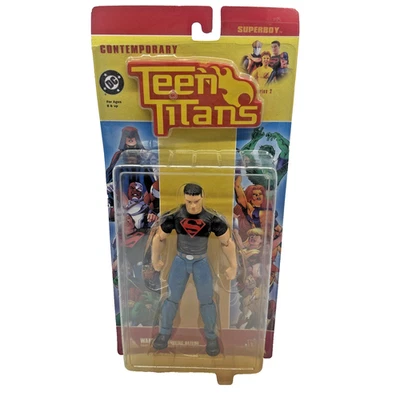 Figura de acción directa DC Teen Titans Superboy de colección nueva en caja en tarjeta 2005 Foto 1 de 4