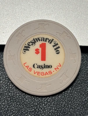 $1 WESTWARD HO POKER CHIP CASINO CHIP LAS VEGAS NEVADA GAMBLING - Image 1 of 2