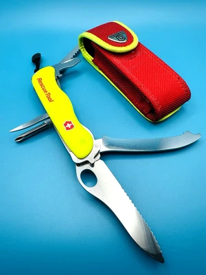 VICTORINOX Rescue Tool Glow Swiss Army Knife Multi Tool 111mm YELLOW . - Image 1 of 4