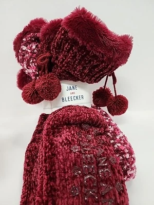 Jane & Bleecker Calcetines Zapatilla 2 Pares Puntada Palomitas Chenilla Talla 4-10 Foto 1 de 3