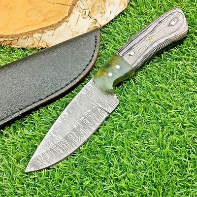 Premium Handmade Damascus Steel Hunting Knife – Bowie Knife W/Sheath Z-6528 - Image 1 of 4