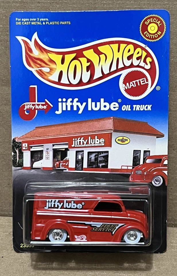 1998 Special Edition Hot Wheels Jiffy Lube Oil Dairy Delivery Milk Truck 23533