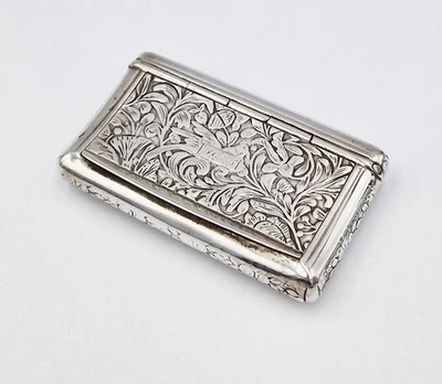 EARLY 19TH CENTURY FRENCH SOLID SILVER SNUFF BOX c1830 - Image 1 of 4