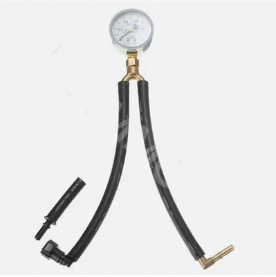Car System Fuel Pressure Gauge Test Tool Analogue Gasoline MPa Hose Adapter Kit - Image 1 of 4