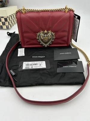 Women's Dolce & Gabbana Devotion leather Crossbody bag made in Italy - Image 1 of 4