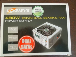 NEW LOGISYS PS480E12  SWITCHING POWER SUPPLY  FAN  480W - Picture 1 of 9