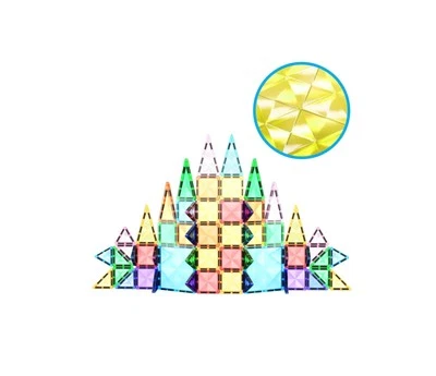 PicassoTiles 60 Piece Magnetic Building Blocks Toy for STEM Learning and Crea... - Image 1 of 4