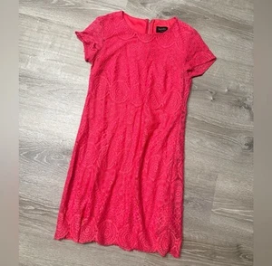 Laundry by Shelli segal Pink lace accent dress Size 6 Excellent condition - Picture 1 of 5