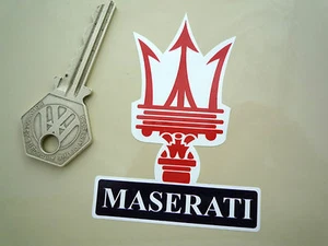 Pegatina con logotipo en forma de Maserati 3" casco Merak Mistrale 3200GT Quatroporte Spyder - Imagen 1 de 1