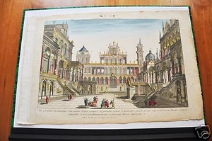 ARCHITETTURA. ESTERNO DI UN MAGNIFICO costruzione. (VISTA OTTICA FINE XVIII). - Bild 1 von 1