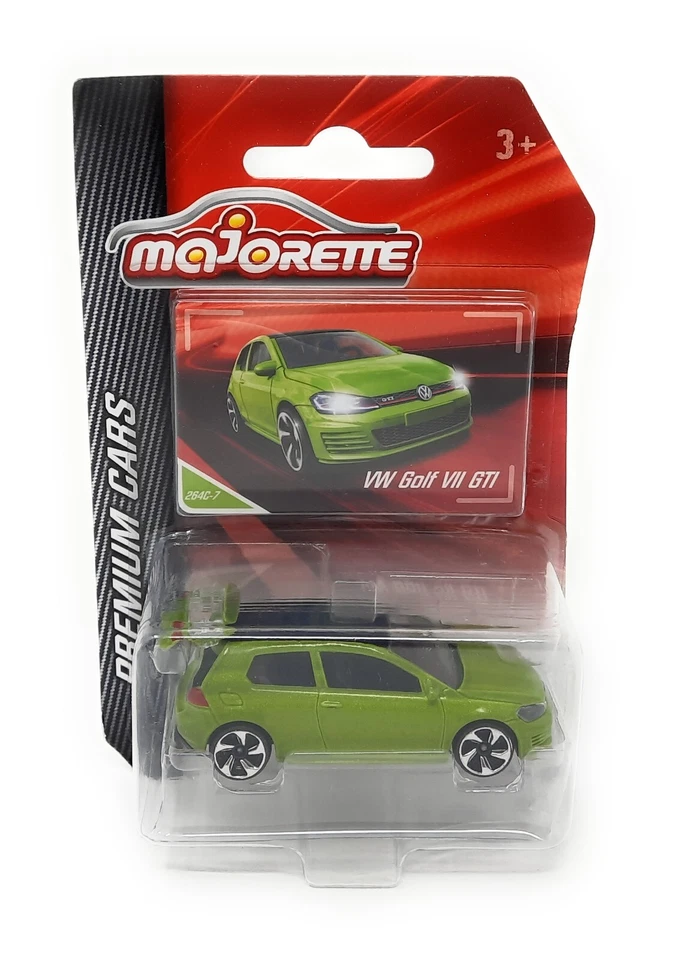 Majorette Premium Series VW Volkswagen Golf VII GTI verde DieCast 1/64 blister - Immagine 1 di 1