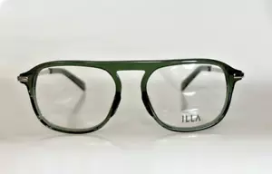 ILLA -MARCONI- HUNTER GREEN- MEN'S EYEGLASS FRAMES- MADE IN ITALY 55/18/140 - Picture 1 of 3