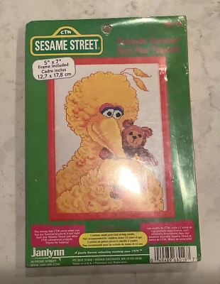 BRAND NEW/SEALED COUNTED CROSS-STITCH KIT-JANLYNN SESAME STREET BIG BIRD- READ - Image 1 of 2