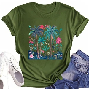 Girls Short Sleeve T Shirts Kids Boys Summer Tops Crewneck Tees for 1-14 Years - Picture 1 of 11