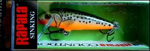 FISHING LURES RAPALA COUNTDOWN CD 5 cm RFSM (Redfin Spotted Minnow) color - Picture 1 of 1