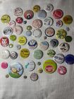 Vintage Pinback Button Lot 51 Random Buttons