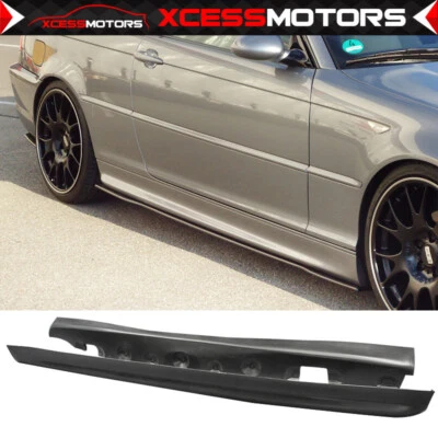 SALE! Fits 99-06 BMW E46 3-Series 2Dr Coupe 318I 323I 328I PU Side Skirt PU - Image 1 of 4