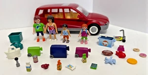 Playmobil rotes Familienauto Family Fun 9421 unvollständig mit Camping Extras - Bild 1 von 8