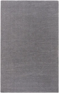Carpet Grey 6 Round Hand Made Contemporary Wool Area Rug - Approx 6' x 6' - Picture 1 of 4