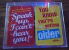 Hallmark Playing Cards Youknow You're Getting Older/Speak Up I Can't Hear You