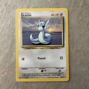 Pokémon TCG Dratini Base Set 26/102 Regular Unlimited Uncommon - Picture 1 of 2
