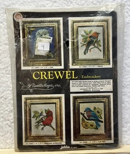 NeedleMagic Inc Owl Embroidery Crewel Kit 3005 - NOS 1972 with frame 4x5 - Picture 1 of 2