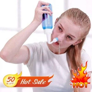 Neti Pot Sinus-Rinse Bottle 300ml Nasal Wash Bottle Nasal Irrigation NoseWas h - Picture 1 of 15