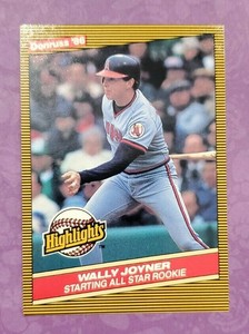 1986 Donruss Highlights #23 Wally Joyner California Angels Baseball Card - PC