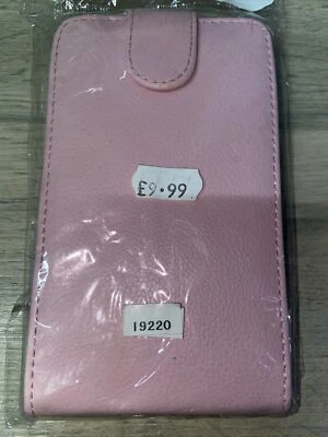 Samsung Galaxy Note N7000 i9220 Book Pouch Cover Wallet Leather Case - Pink - Image 1 of 4